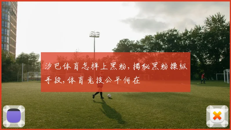 沙巴体育怎样上黑粉,揭秘黑粉操纵手段,体育竞技公平何在